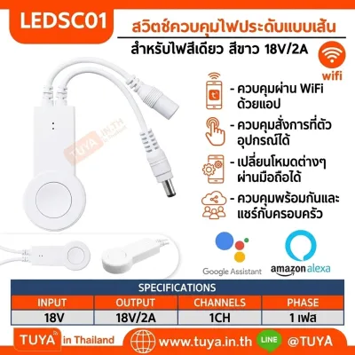 LEDSC01 สวิตช์ควบคุมไฟประดับแบบเส้น สำหรับไฟสีเดียว