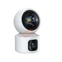 CM-H15 กล้องวงจรปิดอัจฉริยะไร้สายหมุนได้ เลนส์คู่สีเต็ม WiFi 4MP 1080P ICam365