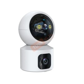 CM-H15 กล้องวงจรปิดอัจฉริยะไร้สายหมุนได้ เลนส์คู่สีเต็ม WiFi 4MP 1080P ICam365