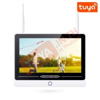 CMKS-A04 ชุดกล้องวงจรปิดไร้สาย NVR พร้อมหน้าจอ 12" ในตัว และกล้องกันน้ำ WIFI 4 ตัว IP66 HDD 2.5" 220V 10A