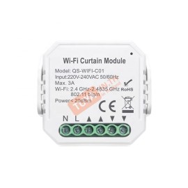 CTSW01 สวิต์ซ์เปิดปิดผ้าม่านแบบกล่องสีขาว IP20 3A 100-240V Wifi 2.4GHz LN