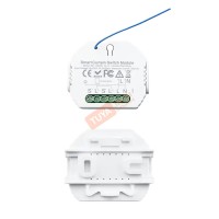 CTSW02 สวิต์ซ์เปิดปิดผ้าม่านแบบกล่องสีขาว 3A 100-240V Wifi LN สั่งผ่านรีโมท 433Mhz