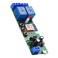 DOPR-RF02DC  รีเลย์เปิด/ปิด ประตูอัจริยะ 2 ช่อง WIFI + RF 2CH