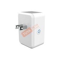 SK-UN01 เต้าปลั๊กไฟฟ้าแบบมีปุ่มกด Universal ควบคุมผ่านรีโมทแอพพลิเคชั่น 220V 15A สีขาว WIFI 2.4GHz