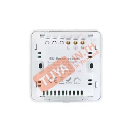 SKEU-B01 เต้าปลั๊กไฟหน้าเป็นกระจก สีขาว แบบมีปุ่มกดเปิดปิด มี USB-A (EU) จตุรัส WIFI 220V 10A