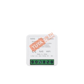 ZBSW01-EM สวิตซ์ไฟแบบกล่อง 1 ช่อง 10A 240V มีปุ่มกดในตัว รองรับสวิตช์สายแยก (Zigbee)
