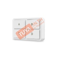 ZBT03-A4 สวิตซ์ไฟแบบปุ่มกดไร้สาย Zigbee 4 ปุ่มกด สำหรับสั่งงาน สวิตซ์ไฟและสามาร์ทซีน