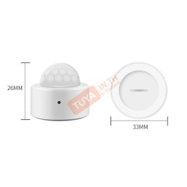 ZPR02  เซ็นเซอร์ตรวจจับความเคลื่อนไหวขนาดเล็ก รอบทิศทาง Zigbee 3 * AAA 1.5V