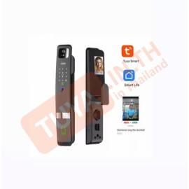 DL-L03 กลอนเปิดปิดประตูอัฉริยะ ควบคุม/สั่งงานผ่าน WiFi บนแอปพลิเคชัน สแกนหน้า ลายนิ้วมือ รหัสผ่าน คีย์การ์ด บลูทูธ