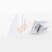 FSW-US01 สวิตซ์เปิดปิดพัดลม WIFI+433MHz กรอบUS สีขาว 100-250V