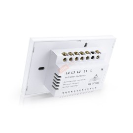 ZSWUS-B04 สวิตซ์ไฟฟ้าแบบปุ่มทัช 4ปุ่ม ขนาดUS สีขาว LL LN Zigbee (US) แนวยาว