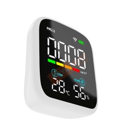 PMTH-01 เซ็นเซอร์วัดค่าฝุ่น PM 2.5 และตรวจจับอุณหภูมิความชื้น มีหน้าจอแสดงผลในตัว DC5V