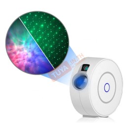 SMSP01 โปรเจคเตอร์ฉายดาวและแสงเลเซอร์เขียวบนฝ้าเพดาน WIFI RGB 12V สีขาว