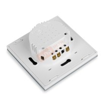 ZSWEU-E1 สวิตช์เปิด/ปิดไฟแบบทัชสีขาว L/N 220V แบบ1ปุ่มกด (EU) จตุรัส